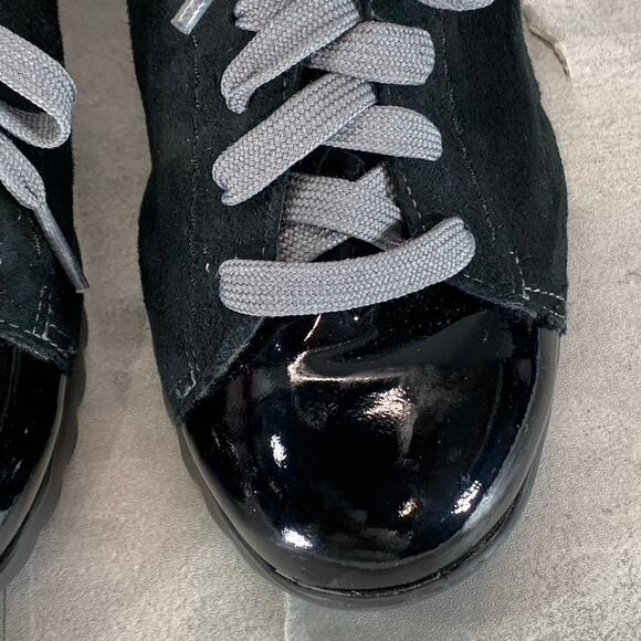 MUNRO Women's Extra Wide Black Mixed Media Kellee Lace-Up Sneakers SZ 6WW - Picture 5 of 9